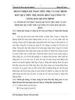 HOÀN THIỆN KẾ TOÁN TIÊU THỤ VÀ XÁC ĐỊNH KẾT QUẢ TIÊU THỤ HÀNG HOÁ TẠI CÔNG TY XĂNG DẦU QUẢNG BÌNH