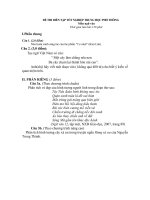 Đề thi diễn tập TNTHPT