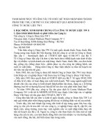 TÌNH HÌNH THỰC TẾ CễNG TÁC TỔ CHỨC KẾ TOÁN NHẬP KHO THÀNH PHẨM TIÊU THỤ CHI PHÍ VÀ XÁC ĐỊNH KẾT QUẢ KINH DOANH Ở CÔNG TY DƯỢC LIỆU IW I