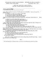 Đề Ngữ Văn HK1 lớp 11