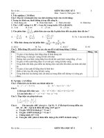 5 đề thi học kỳ I Toán 8