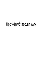 Bài giảng HOC TOAN VOI TÔLKIT MATH