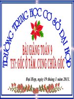 Bài giảng Tiet 37 GOC O TAM