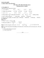 Đề KSCL Toán 6 giữa HK II (2006-2007)