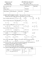 kiểm tra  học kì I Toán 7