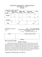 Đề thi học kì I Môn T. Việt đã duyệt chuẩn