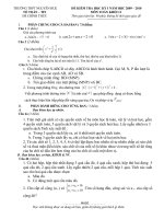 ĐỀ THI HỌC KỲ I 2010 TRƯỜNG NGUYỄN HUỆ