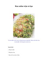 Rau mầm trộn sò lụa
