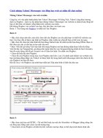 Nhúng Yahoo! Messenger vào web cá nhân