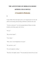 LUYỆN ĐỌC TIẾNG ANH QUA TÁC PHẨM VĂN HỌC-THE ADVENTURES OF SHERLOCK HOMES -ARTHUR CONAN DOYLE 1-3