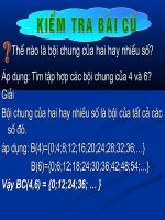 Tiết 34 Bội chung nhỏ nhất