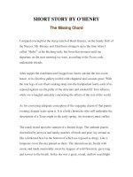 LUYỆN ĐỌC TIẾNG ANH QUA TÁC PHẨM VĂN HỌC-SHORT STORY BY O’HENRY -The Missing Chord