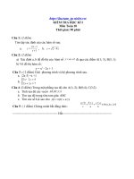 Đề mẫu Thi HKI Toán 10 số 7