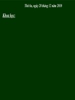 Bài soạn Không khí cần cho sự cháy