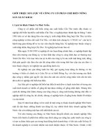 GIỚI THIỆU SƠ LƯỢC VỀ CÔNG TY CỔ PHẦN CHẾ BIẾN NÔNG SẢN XUẤT KHẨU