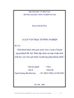 Tình hình viêm gan vịt do virus ở một số huyện ngoại thành hà nội  phân lập, khảo sát một số đặc tính sinh học của virus gây bệnh và phương pháp phòng bệnh 