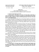 Gián án DU THAO BAO CAO HOAT DONG CONG DOAN QUY IV