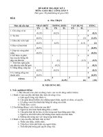 Đề Kiểm tra Học kỳ I_Giáo dục Công dân 9_Chẵn