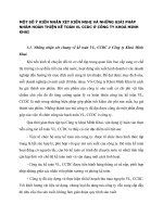 MỘT SỐ Ý KIẾN NHẬN XÉT KIẾN NGHỊ VÀ NHỮNG GIẢI PHÁP NHẰM HOÀN THIỆN KẾ TOÁN VL CCDC Ở CÔNG TY KHOÁ MINH KHAI