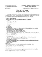 Bài soạn Quy chế tài chính