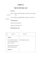 CHÍNH TẢ - TRUNG THU ĐỌC LẬP