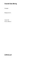 Oracle9i Data Mining Concepts Release 9.2.0.2 October 2002 Part No. A95961-02 Oracle9i Data