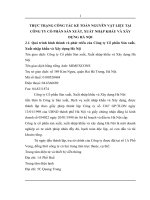 THỰC TRẠNG CÔNG TÁC KẾ TOÁN NGUYÊN VẬT LIỆU TẠI CÔNG TY CỔ PHẦN SẢN XUẤT, XUẤT NHẬP KHẨU VÀ XÂY DỰNG HÀ NỘI