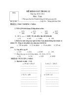 de kiem tra cuoi hoc ki 1 truong tieu hoc chu - luc ngan - bac giang