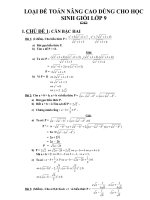 Đề toán nâng cao HSG 9