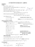 Bài soạn ÔN TẬP TOÁN 10