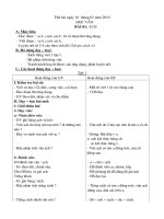 Bài soạn Giáo án lớp 1- tuần 20