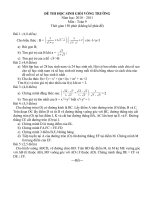 Gián án Đề thi HSG vòng trường năm 2010 - 2011