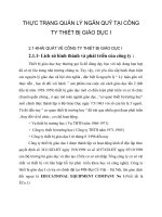 THỰC TRẠNG QUẢN LÝ NGÂN QUỸ TẠI CÔNG TY THIẾT BỊ GIÁO DỤC I