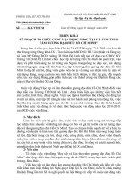 TRIỂN KHAI KẾ HOẠCH HỌC TẬP LÀM THEO TẤM GƯƠNG ĐẠO ĐỨC HỒ CHÍ MINH