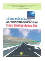 Sử dụng phần mềm Autodesk-Softdesk trong thiết kế đường ô tô
