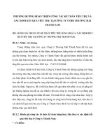 PHƯƠNG HƯỚNG HOÀN THIỆN CÔNG TÁC KẾ TOÁN TIÊU THỤ VÀ XÁC ĐỊNH KẾT QUẢ TIÊU THỤ TẠI CÔNG TY TNHH THƯƠNG MẠI THANH NAM