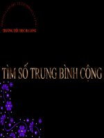 Bài soạn Tìm số trung bình cộng