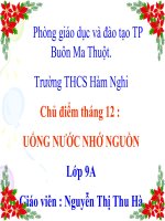 HĐ GDNGLL THÁNG 12 LỚP 9A