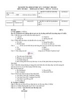 Tài liệu KT 15 HKI