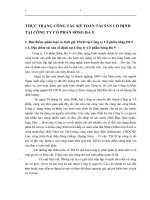 THỰC TRẠNG CÔNG TÁC KẾ TOÁN TÀI SẢN CỐ ĐỊNH TẠI CÔNG TY CỔ PHẦN SÔNG ĐÀ 9