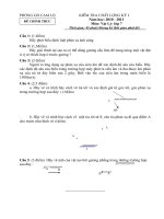 Gián án DE THI HOC KI I LOP 7