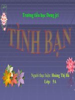 Bài giảng Tiếng việt tình bạn