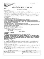 Bài soạn Đại số 10 - Chương 2 (NC)