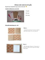 Album ảnh mini từ túi giấy