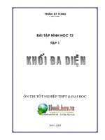 Bài tập hình học 12_ Khối đa diện