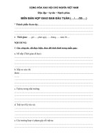 Gián án bien ban hop giao ban dau tuan