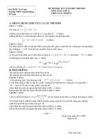 đề và đáp án chi chi tiết 02