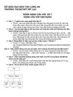 Bài giảng ngan hang de ktra hang su 7