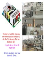 Bài soạn íơ đồ mạch điện chiều dòng điện