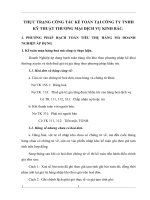 THỰC TRẠNG CÔNG TÁC KẾ TOÁN TẠI CÔNG TY TNHH KỸ THUẬT THƯƠNG MẠI DỊCH VỤ KINH BẮC